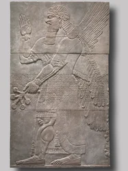 Espírito protetor de saudação, 883-859 aC.