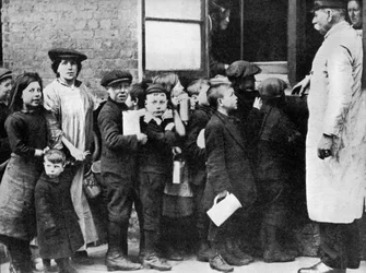 Cozinha comunal do exército de salvação, Bermondsey, Londres, 1917 1936