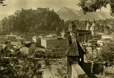 Salzburgo de Kapuzinerberg, Áustria, c1935.