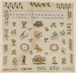 Sampler, 1827.