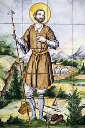 Painel de mosaico de San Isidro Granada Espagne