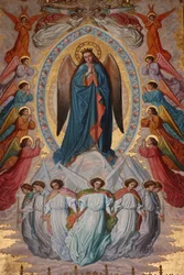A igreja de San Jerónimo. Virgem Maria Madri Espanha