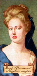 Sarah, Duquesa de Marlborough, tirada de uma série de cartões de cigarro, 1935
