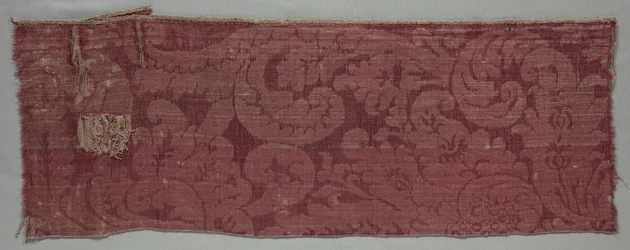 Têxtil acetinado, final dos anos 1600.