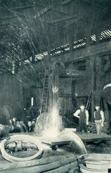 Serrar aço frio, 1922.