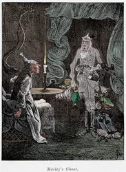 Cena de A Christmas Carol de Charles Dickens, 1843