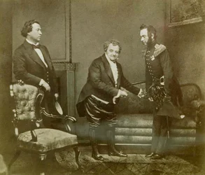 Cena de Aleksandr Griboyedovs toca Ai de Wit, Teatro Maly, Moscou, Rússia, 1850