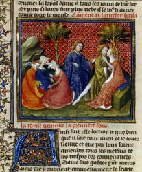 Cena de Mort dArthur, século XIV