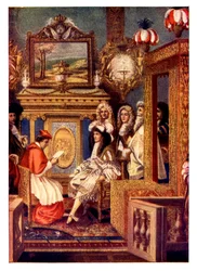 Cena de uma corte francesa, século c19