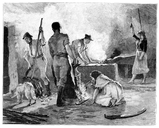 Cena da Rebelião Jovem Irlandesa de 1848 1900