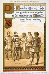 Cena da vida de Bertrand du Guesclin, século XIX
