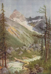 Cena nas montanhas rochosas, 1924