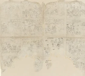 Cenas do Bhagavata Purana, início do século XIX.