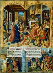 Cenas da sétima cruzada, 1248-1254, século XV