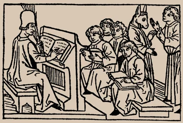 lições da escola. Do espelho de seres humanos vida por Rodrigo Zamora, 1479.