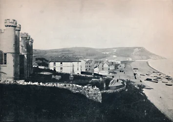 Seaton - olhando para o penhasco branco, 1895