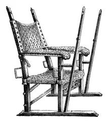 Cadeira de sedan de Carlos V, século XIV, 1870