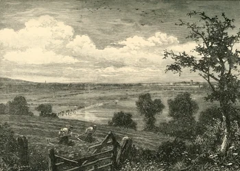 Sedgemoor, a partir de Middlezoy, 1898.