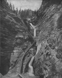Sete quedas, Cheyenne Canyon, Colorado, EUA, c1900.