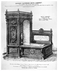Armário de banho superior da haste, c1880 1956