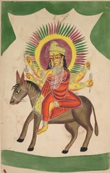 Sheetaladevi: A deusa da varíola, de 1800.