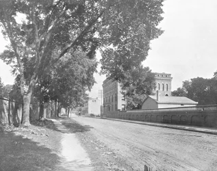 Sheffield Hall, Yale College, New Haven, Connecticut, EUA, c1900.