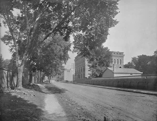 Sheffield Hall, Faculdade de Yale, New Haven, Connecticut, c1897.
