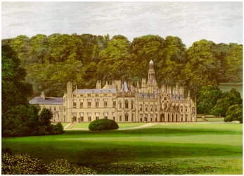 Abadia de Shelton, condado de Wicklow, Irlanda, casa do conde de Wicklow, c1880