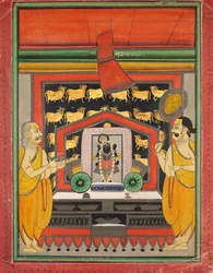 Shri Dvarakanathji de Kankroli Dubarakanathji, meados do século XIX.