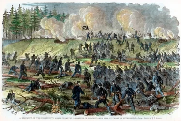 Cerco de petersburg, virgínia, guerra civil americana, c1864-c1865
