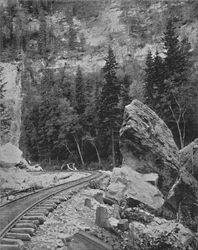 Rocha de sinal em Black Hills, século XIX