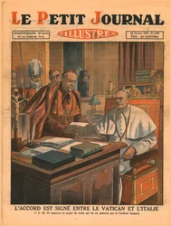 Assinatura do acordo entre o Vaticano e a Itália, 1929.