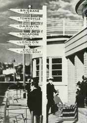 Letreiro em Rose Bay, Sydney, Austrália, c1939-c1944 1946.
