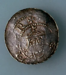 Denar de prata da cidade de Hildesheim, Alemanha, c1045-c1056