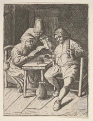 Casais cantando e violino, 1610-85.