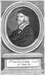 Sir Edward Nicholas, Secretário de Estado, meados do século XVII