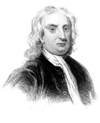 Sir Isaac Newton, físico inglês, matemático e astrônomo, c1850