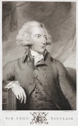 Sir John Sinclair, economista agrícola e estatístico escocês, c 1790s