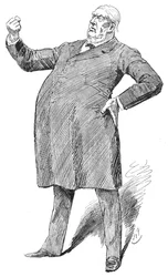 Sir William Harcourt em um momento fulminante, década de 1890 1906