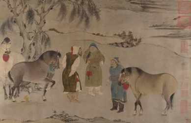 Seis cavalos, séculos XIII-XIV.