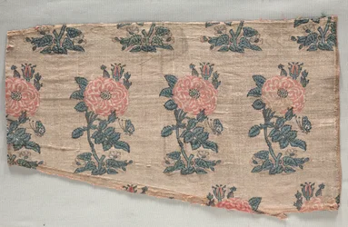 Manga com roseiras e borboletas, início dos anos 1600.