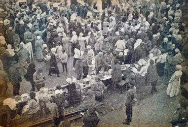 Mercado Smolensk, Moscou, URSS, década de 1920