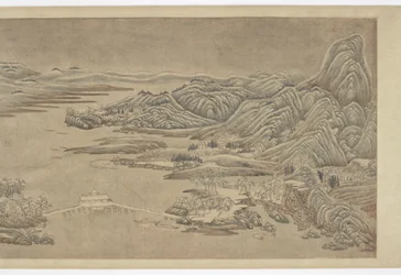 Limpeza de neve em montanhas e rios, depois de Wang Wei, séculos XVI-XVII.