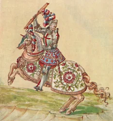 Soldados do período Tudor, século 16, 1903