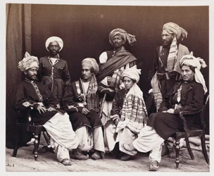 Sons of Nowroz Khan With Attendants, c 1878