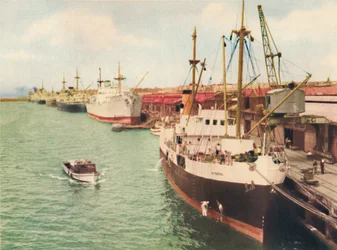 South Wharf, Fremantle, c1947.