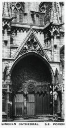 Alpendre sudeste, Catedral de Lincoln, c1920s