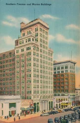 Finanças do sul e edifícios de Marion, Auguata, Geórgia, 1943