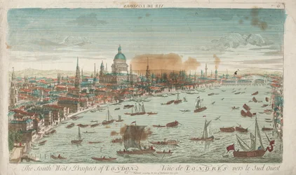 Southwest Prospect de Londres, 1760.