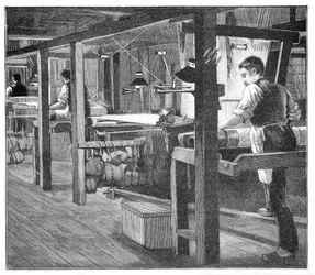 Spitalfields tecelões de seda, 1893